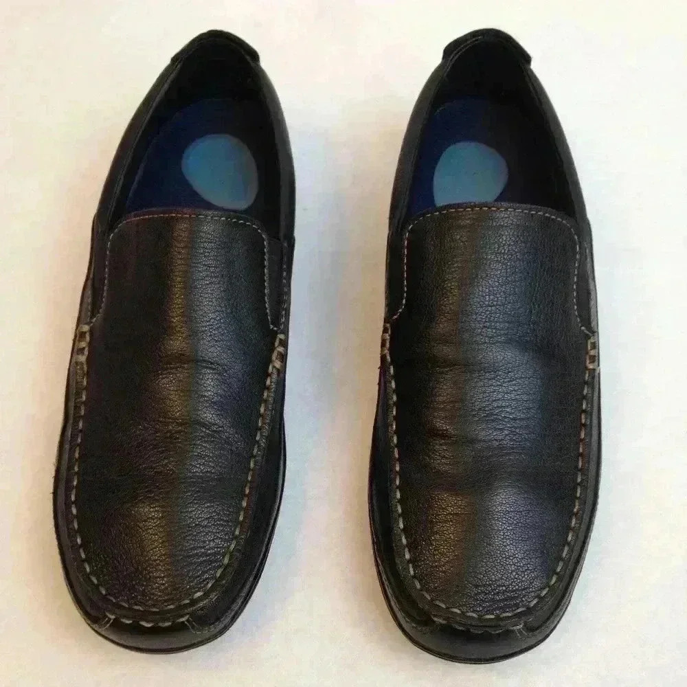 Cole Haan Powerstep Protech Leather Black Loafer 8